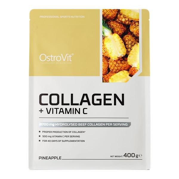 Хондропротектор (для спорта) OstroVit Collagen And Vitamin C 400 g /40 servings/ Pineapple