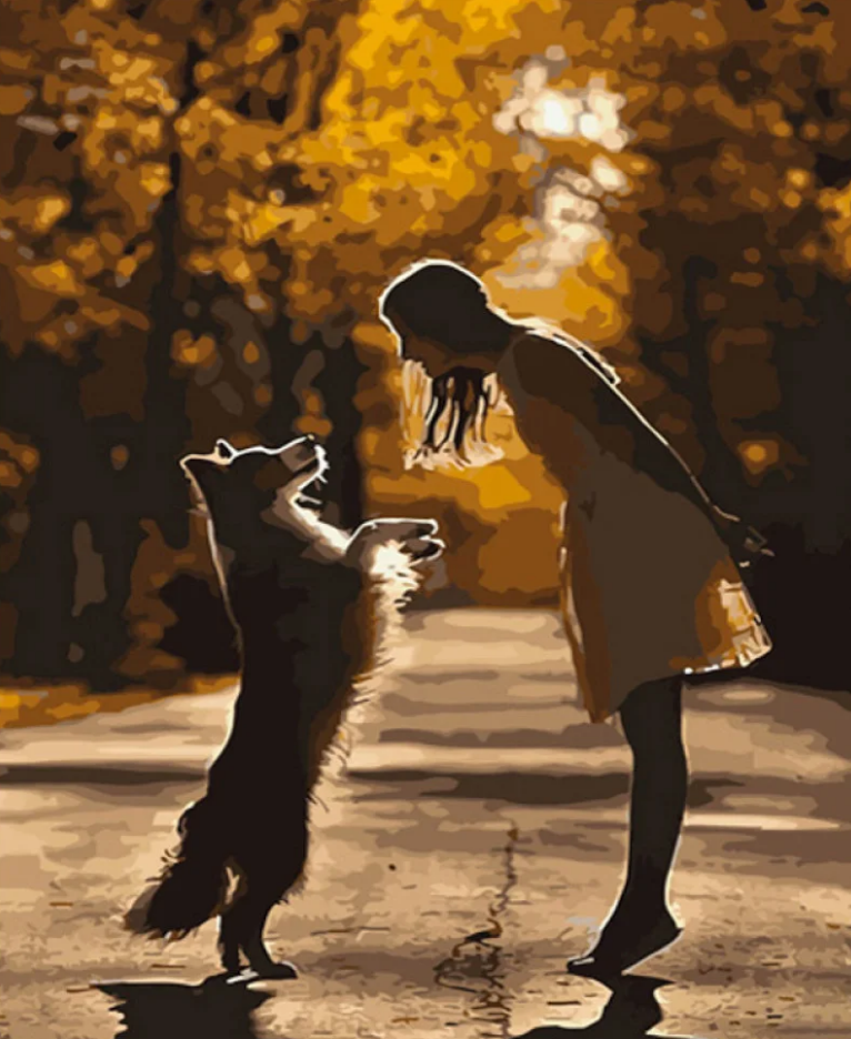 Картина по номерам Strateg Вечерняя тренировка 40x50 см (GS639)