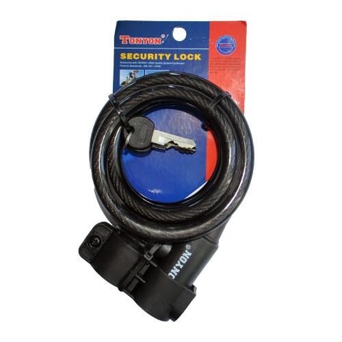 Замок велосипедний Tonyon з кріпленням 12х1500 мм (TY505)