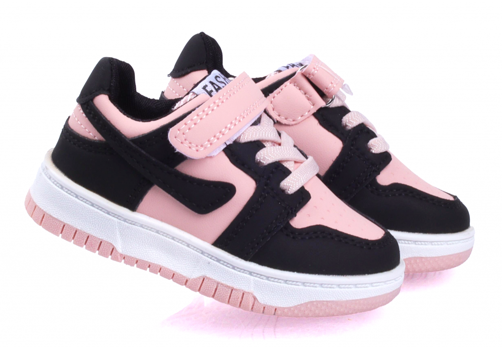 Кроссовки для девочек р. 20 Черно-розовый (09)