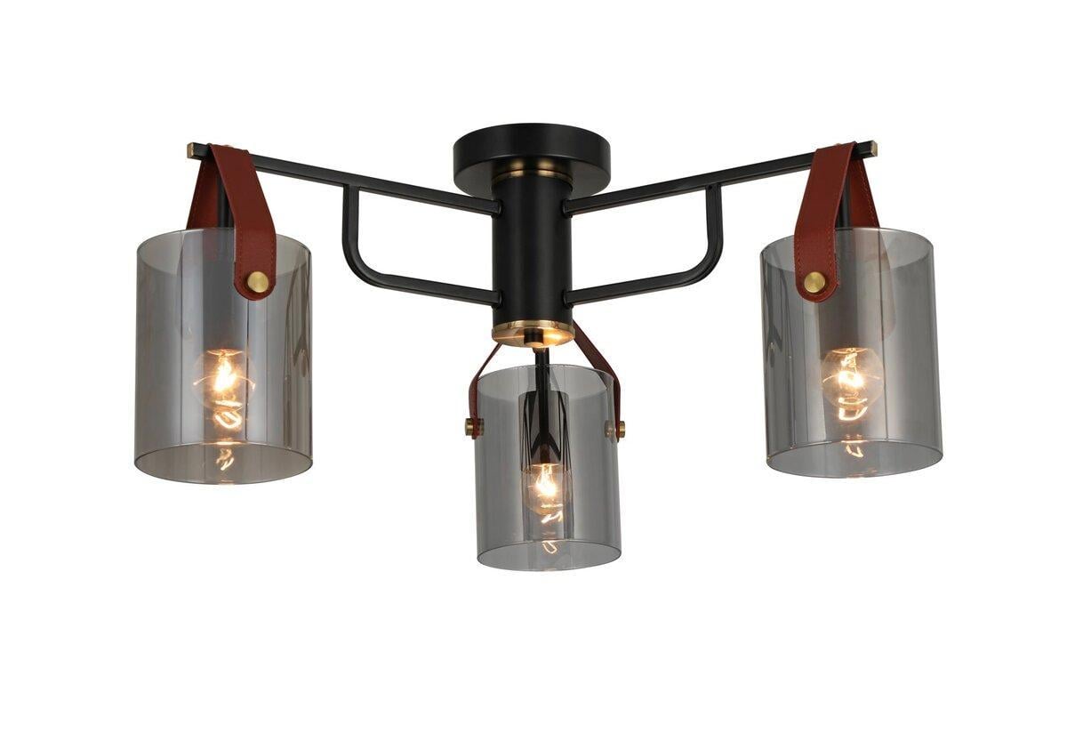 Люстра в стиле лофт на 3 плафона G 321036/3 Copper/Matt black (3120077149)