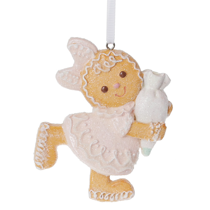 Фигурка новогодняя подвесная BonaDi Зефирно-пряниковые человечки 1 (838-411)