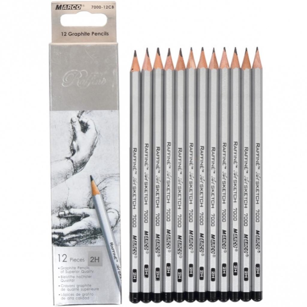 Набір простих олівців Marco Raffine 7000 2Н ART 12 шт. (7000/12-2H)