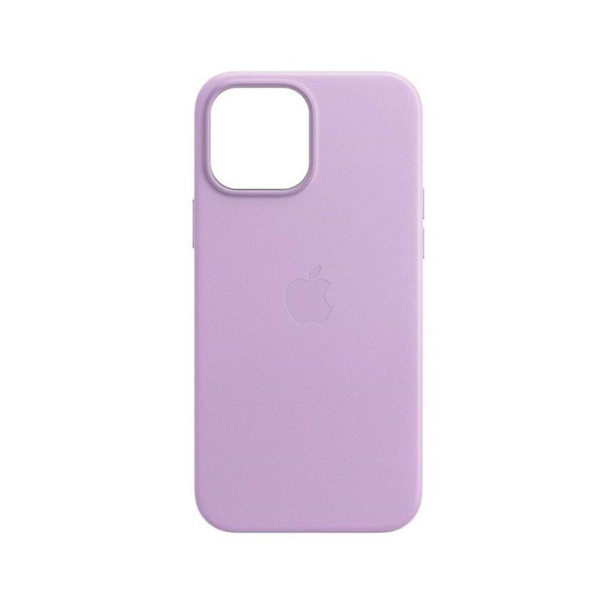 Противоударный чехол Leather AAA Full Magsafe IC для Apple iPhone 14 Pro Elegant Purple