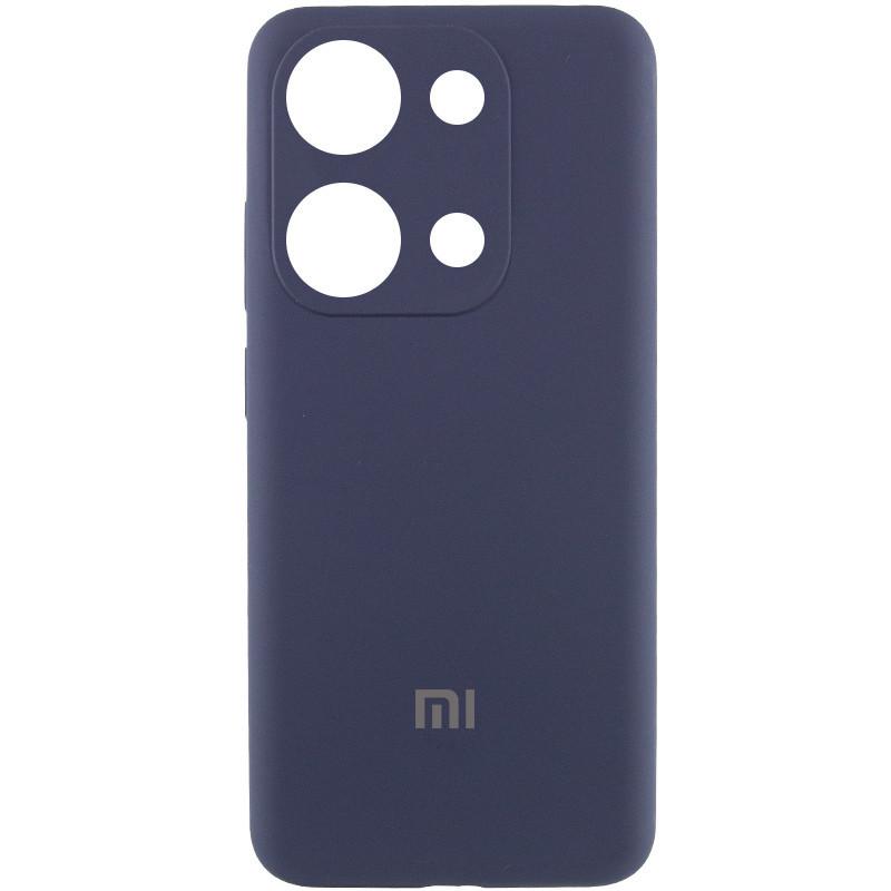 Чохол Silicone Cover Lakshmi Full Camera (AAA) with Logo для Xiaomi Redmi Note 13 4G Бордовий / Plum
