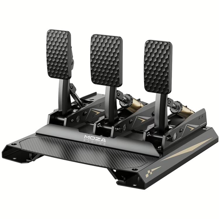 Комплект педалей для ігрового керма Moza Racing CRP2 USB тензодатчик 200 кг карбонова підставка Black (RS066) Комплект педалей для ігрового керма Moza Racing CRP2 USB тензодатчик 200 кг карбонова підставка Black (RS066)