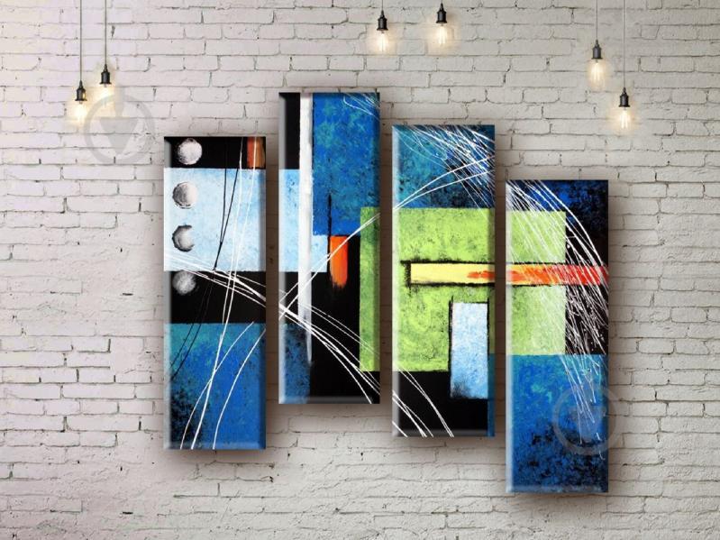 Модульна картина акрилом абстракція ArtStar MHM17_4_236 розмір 85 х 100 см
