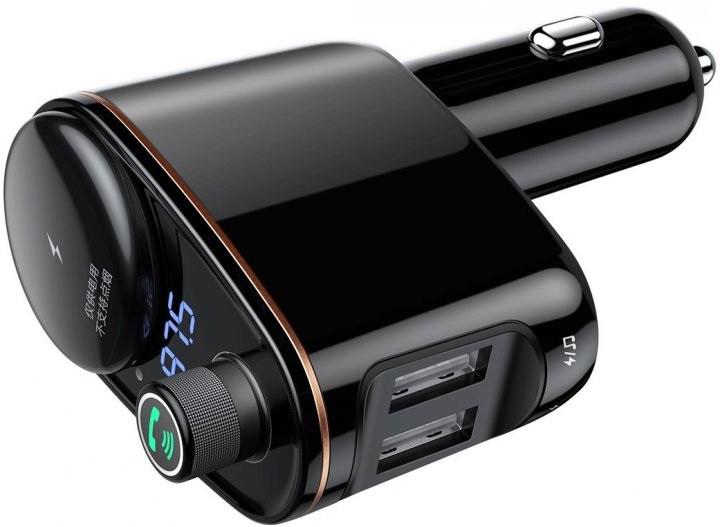 FM-трансмиттер Baseus S-06 Bluetooth Черный (d5eb8d3e) - фото 3