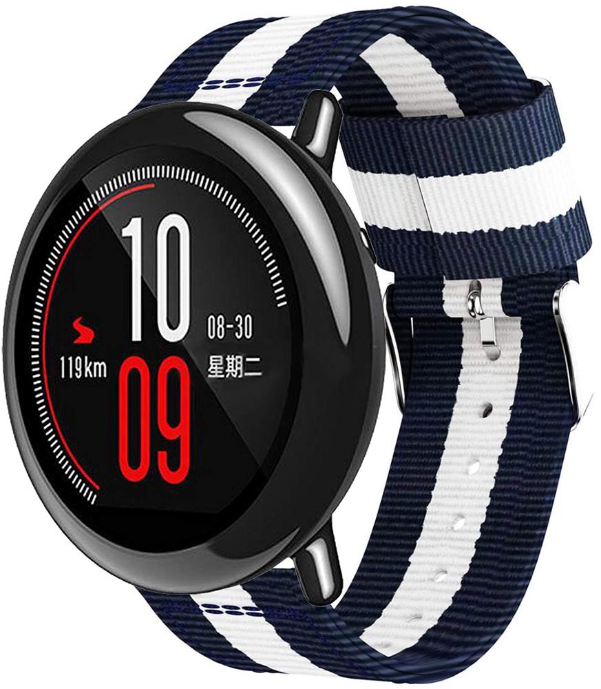 Ремешок тканевый Canvas для Amazfit Pace Blue/White (19686)