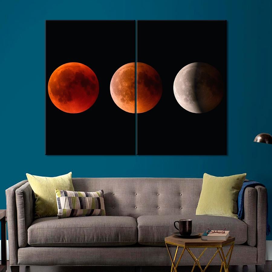 Картина космос Лунное затмение 71x51 см (A1279-2)