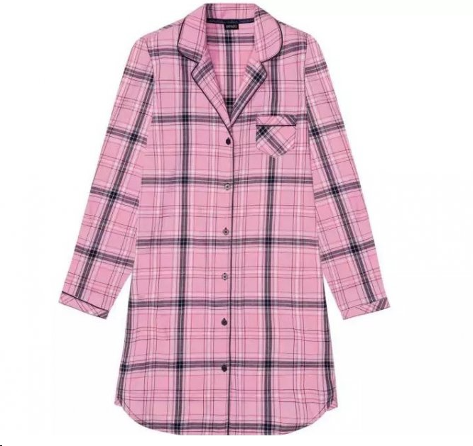 Ночная рубашка Esmara 101K S из тонкой мягкой фланели Розовый (101K/S)