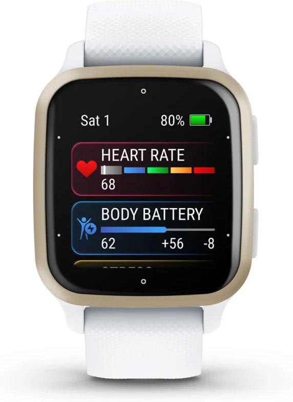 Смарт-годинник Garmin Venu Sq 2 Cream Gold Aluminium Bezel with White Case and Silicone Band (010-02701-11) Смарт-годинник Garmin Venu Sq 2 Cream Gold Aluminium Bezel with White Case and Silicone Band (010-02701-11)