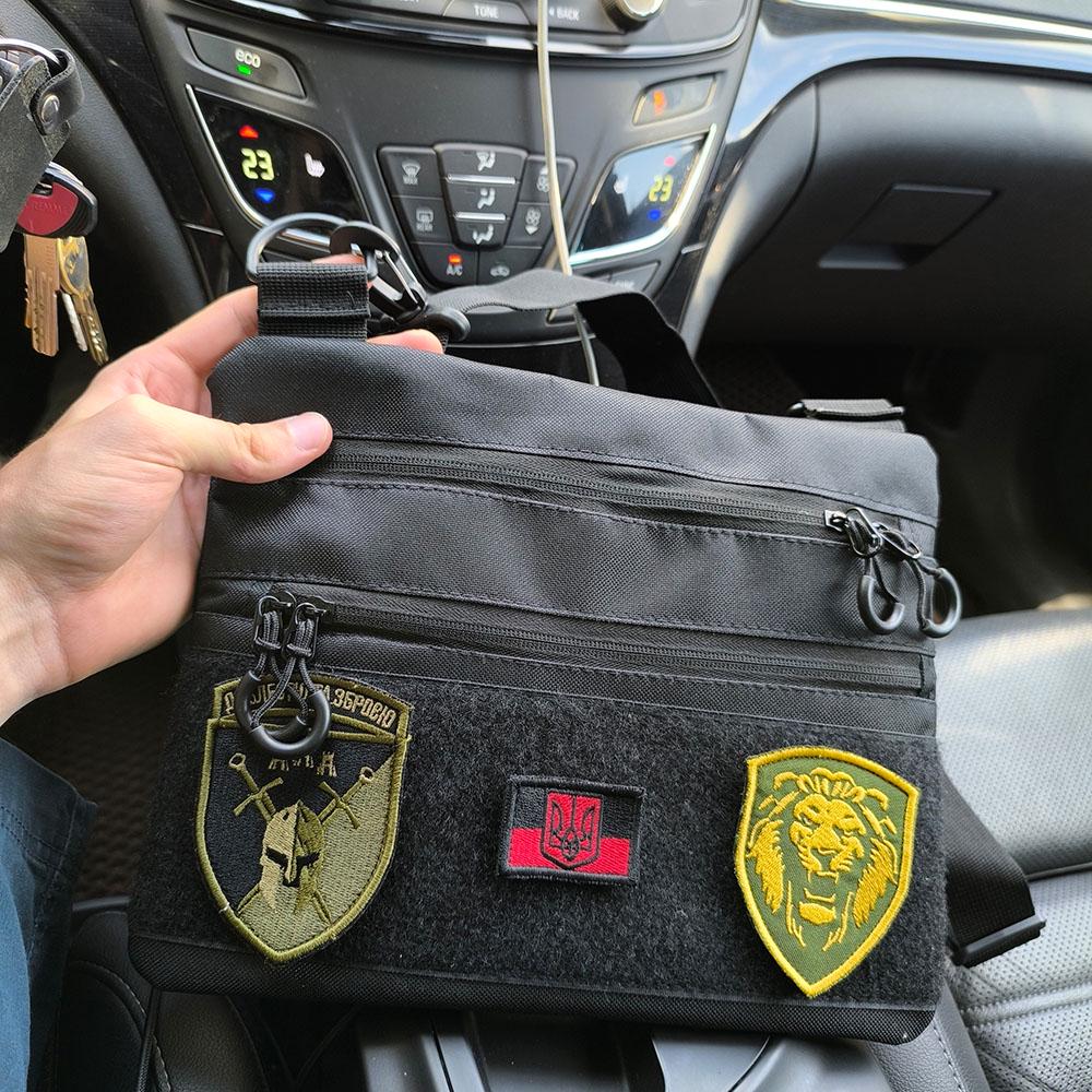 Сумка-кобура мужская 30х24 см Черный (521246) - фото 7 Сумка-кобура мужская 30х24 см Черный (521246) - фото 7