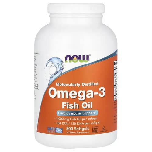 Омега-3 NOW Omega-3 180 EPA/120 DHA 500 Softgels (NOW-01653)