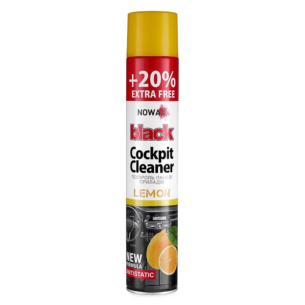 Полироль для панели приборов Nowax Cockpit Cleaner Spray Лимон, 750мл