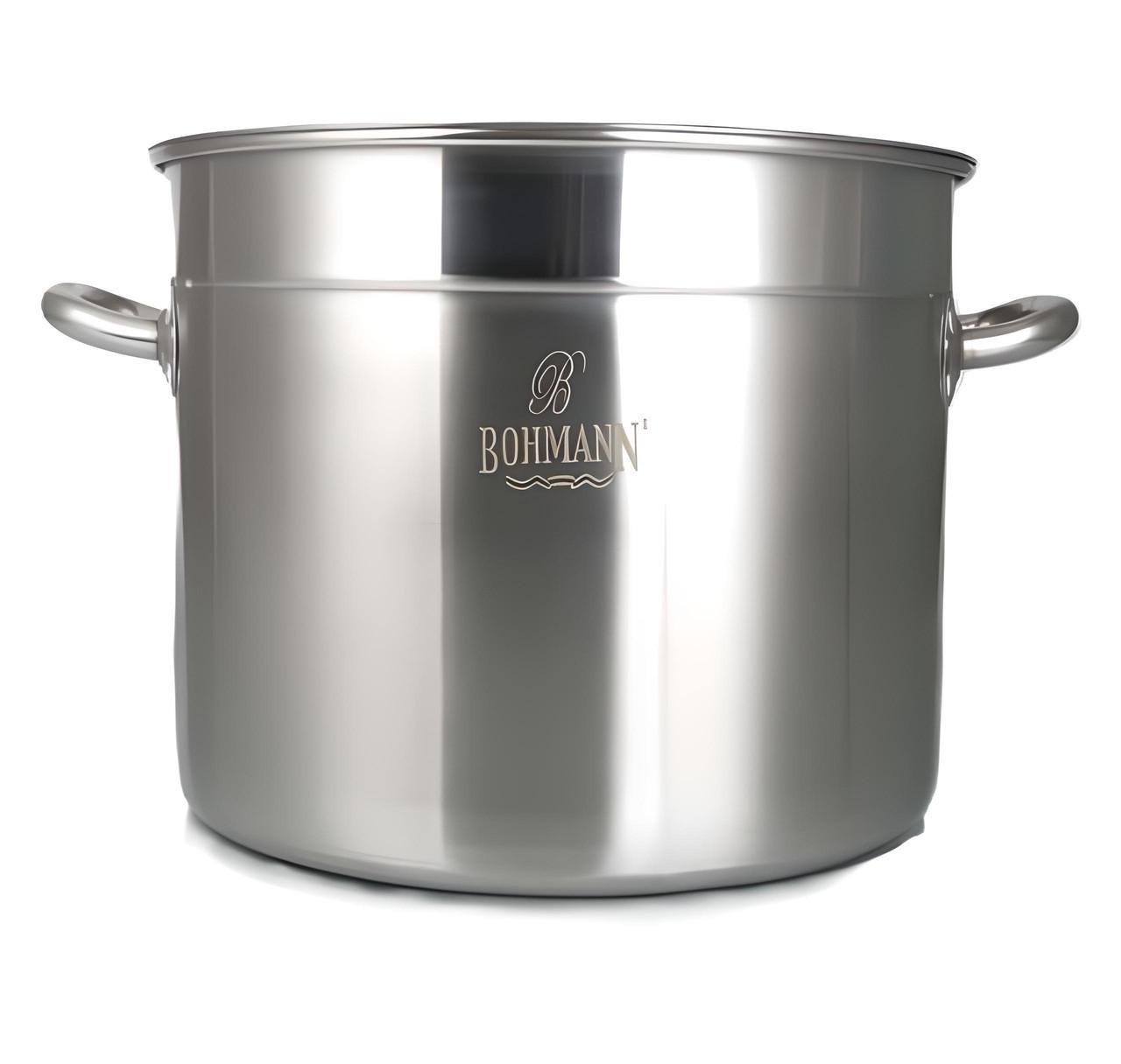 Каструля Bohmann з нержавіючої сталі з кришкою 50 л (27266461) Каструля Bohmann з нержавіючої сталі з кришкою 50 л (27266461)