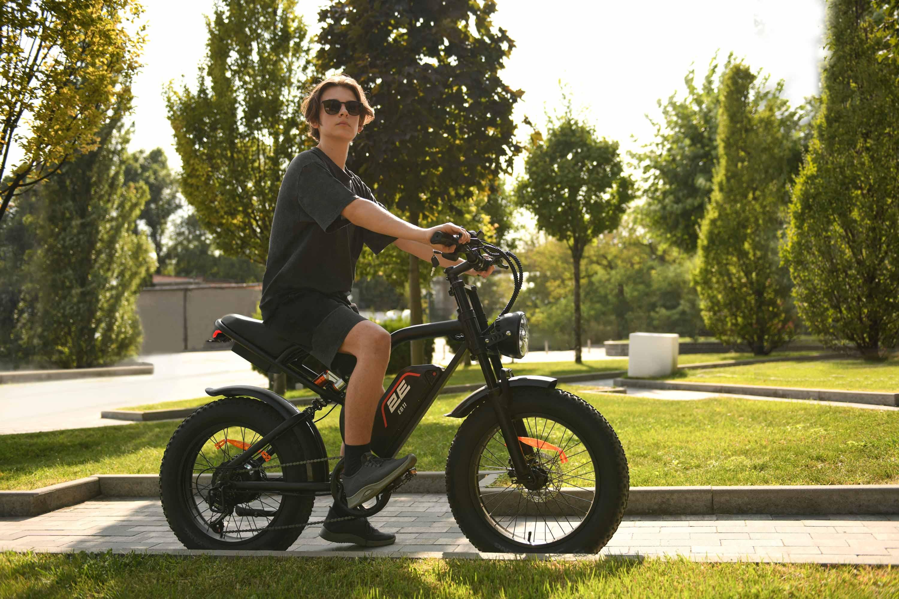 Электровелосипед 2E EB11 d колес 20" 7 скоростей 500 Вт Черный с красным (02c081c6) - фото 7 Электровелосипед 2E EB11 d колес 20" 7 скоростей 500 Вт Черный с красным (02c081c6) - фото 7