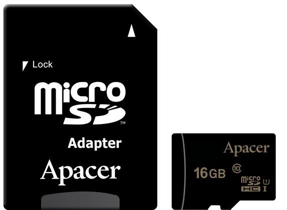 Карта пам'яті Apacer microSDHC 16GB UHS-I U1 Class 10 (1021969536)