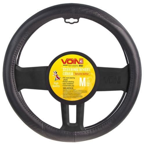 Чехол для руля VLOD-L949 BK M БО один шов кожа Черный (2332053690)