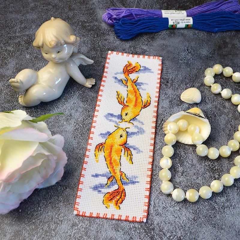 Набор для вышивки закладки Карпы Кои (942)