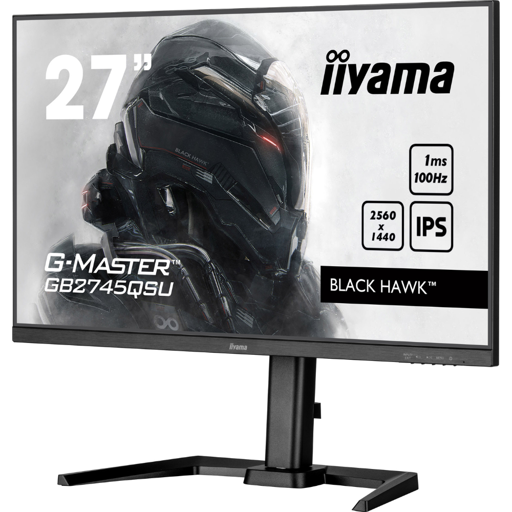 Монитор игровой IPS Iiyama GB2745QSU-B1 безрамочный/поворотный экран 27" Черный (f1704e62) - фото 3