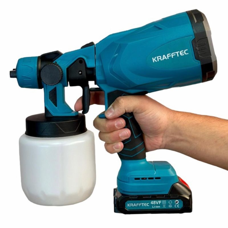 Фарбопульт акумуляторний Krafftec 48V/2 Ah 600W 800 мл (tf7466) - фото 12 Фарбопульт акумуляторний Krafftec 48V/2 Ah 600W 800 мл (tf7466) - фото 12