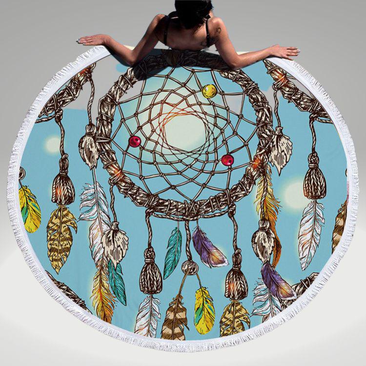 Полотенце с бахрамой HomyTex Ловец снов 2 d 150 см (8-79025) - фото 6