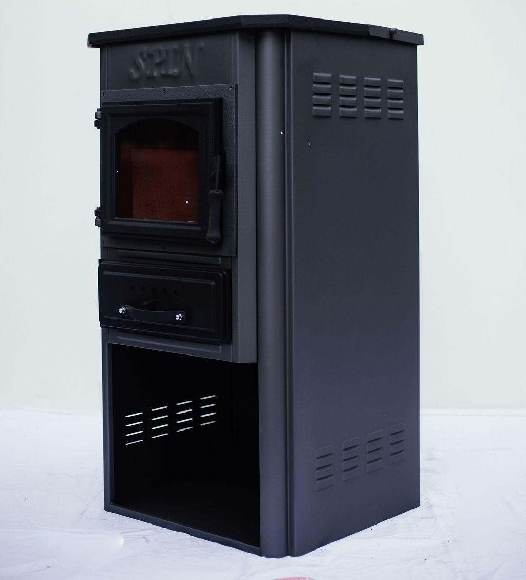 Піч-камін опалювальна для заміського будинку Spin EKONOMIK 9 кВт Сірий (CNT00007710) - фото 3 Піч-камін опалювальна для заміського будинку Spin EKONOMIK 9 кВт Сірий (CNT00007710) - фото 3