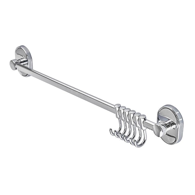 Планка-гачок Zerix AFB-0115-6 для рушника з шістьма гачками - фото 2 Планка-гачок Zerix AFB-0115-6 для рушника з шістьма гачками - фото 2