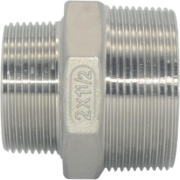 Ниппель редукционная наружная резьба 1 1/4" х 1/2" нержавеющая сталь AISI316 (27615476) - фото 2 Ниппель редукционная наружная резьба 1 1/4" х 1/2" нержавеющая сталь AISI316 (27615476) - фото 2