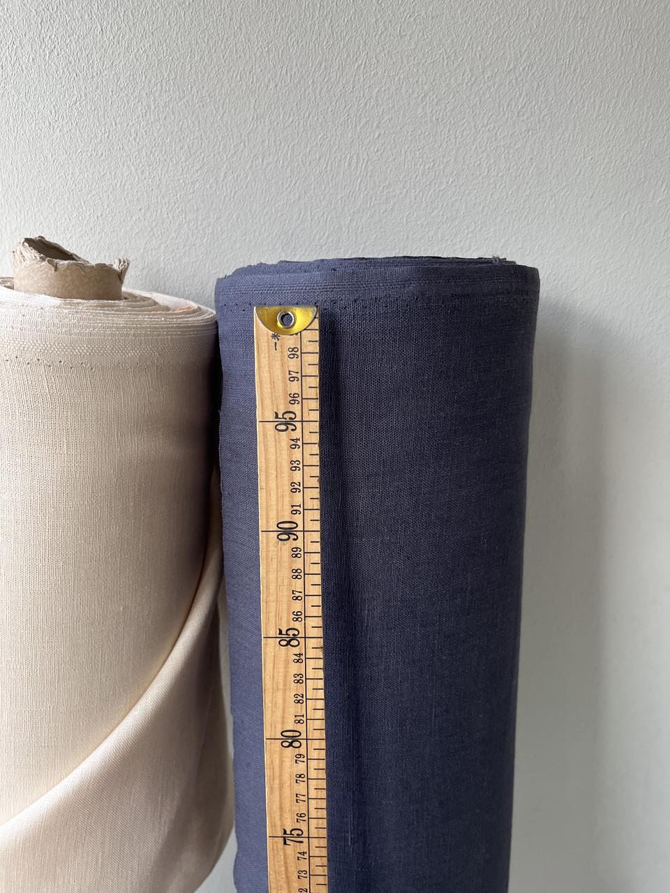 Ткань для скатертей LINEN PLUS 100% лен 143 см 1344 Баклажановый - фото 5