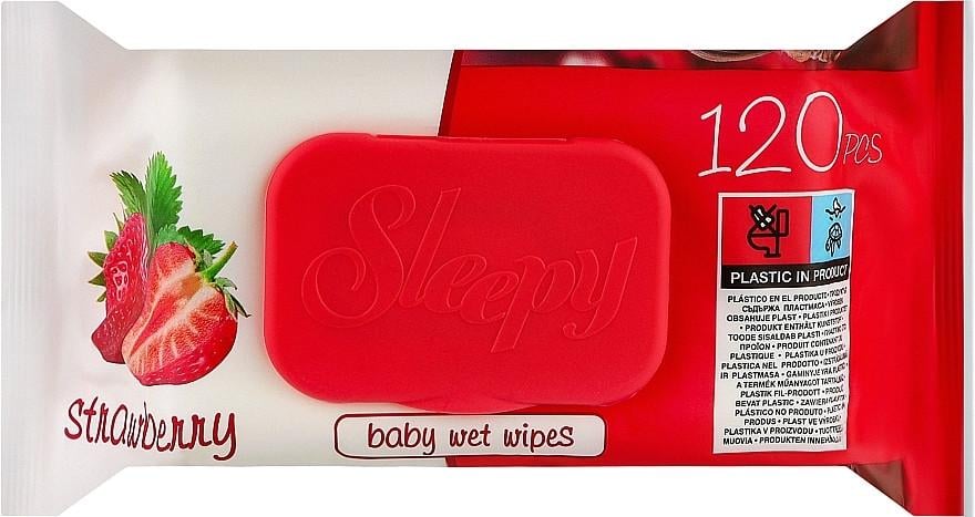 Салфетки влажные Sleepy Strawberry Клубника 120 шт. (3002520022)