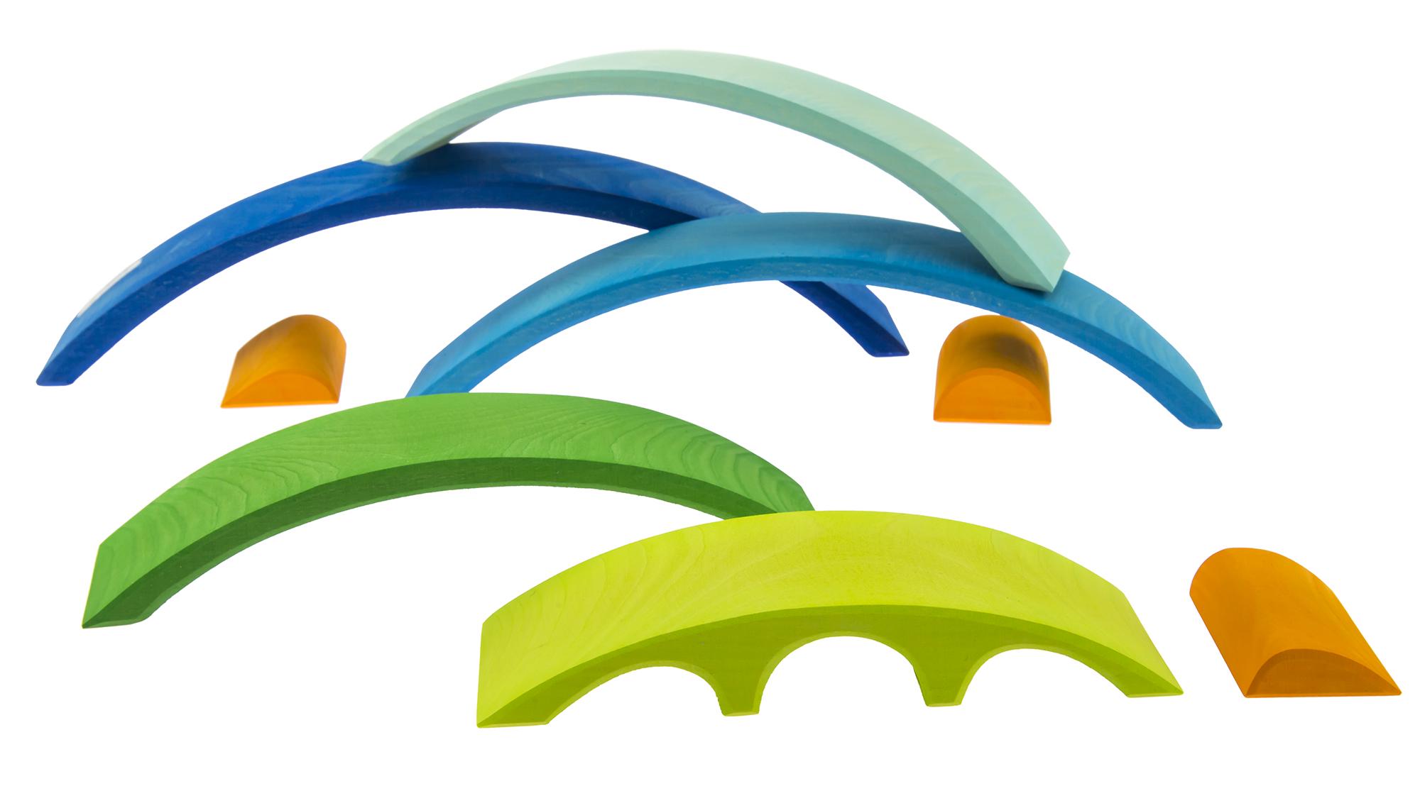 Конструктор-головоломка дерев'яний Nic Міст NIC523331 Синій (11605157) - фото 4 Конструктор-головоломка дерев'яний Nic Міст NIC523331 Синій (11605157) - фото 4