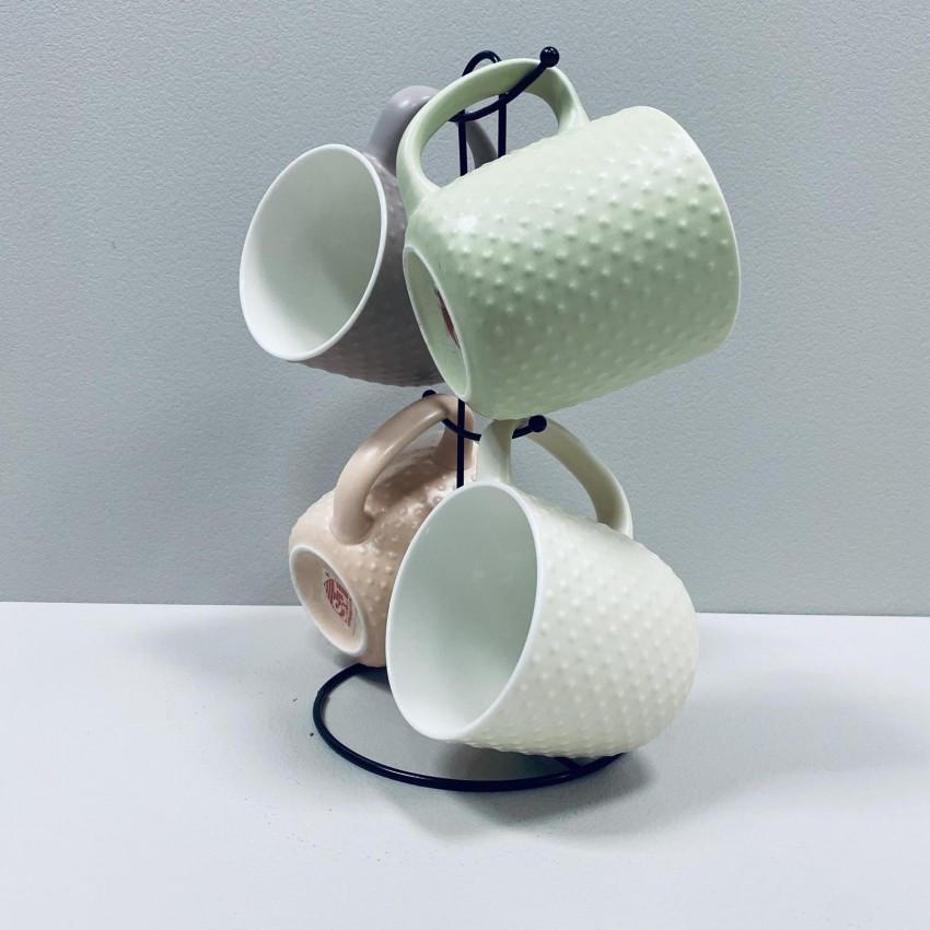 Набір чашок S&T 021-04-13 на стійці 350 мл 4 шт. (2360306937) - фото 3 Набір чашок S&T 021-04-13 на стійці 350 мл 4 шт. (2360306937) - фото 3