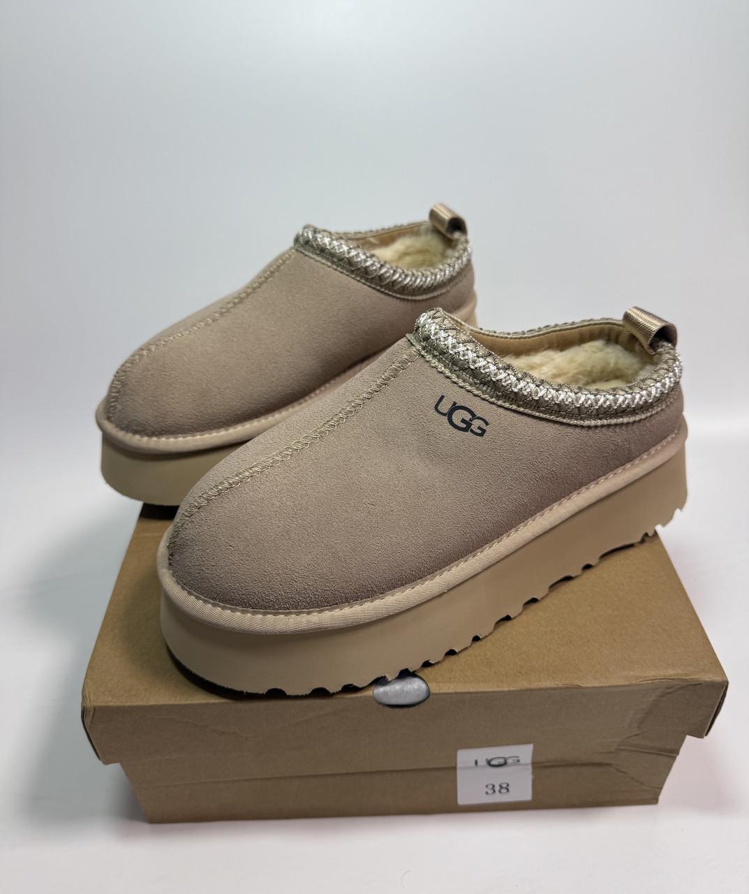 Угги женские UGG Tazz Platform р. 40 26 см Бежевый