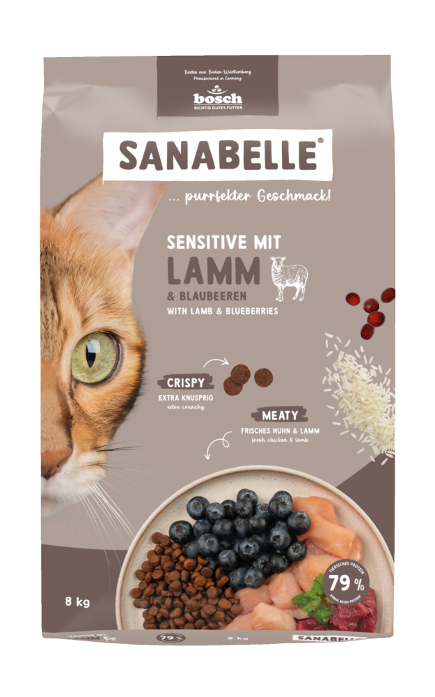 Сухой корм для котов Bosch Sanabelle Sensitive с ягненком 8 кг