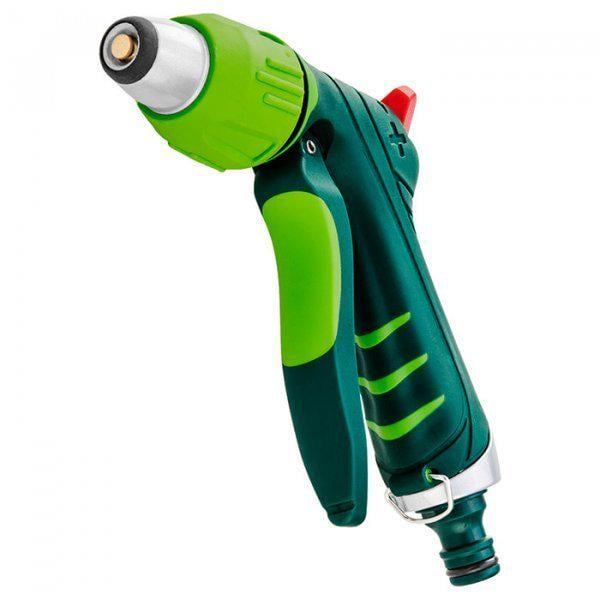 Зрошувач ручний Verto пістолетний 1/2-3/4" 1 функція регулювання форми струменя води (15G706)