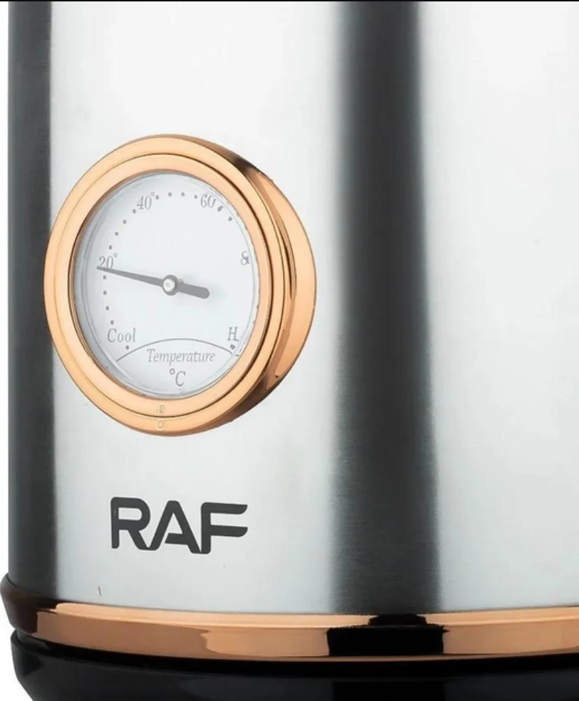 Електрочайник дисковий RAF R7849 з нержавіючої сталі 2 л (28843872) - фото 4