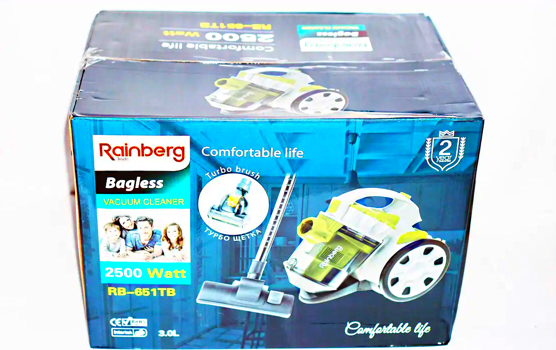 Пылесос контейнерный Rainberg RB-651TB 2500 W 3 л Green - фото 11