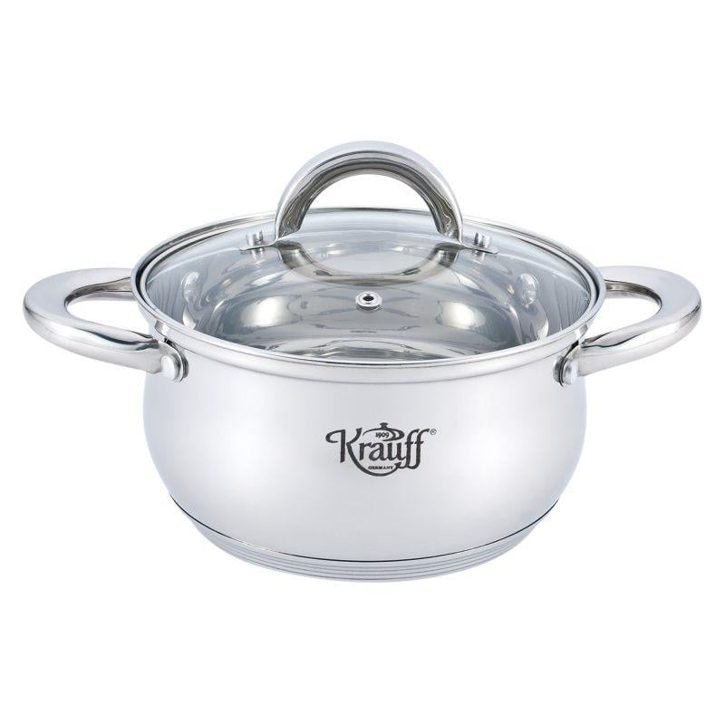 Каструля з кришкою Krauff 26-238-019 3 л Нержавіюча сталь (14391749)