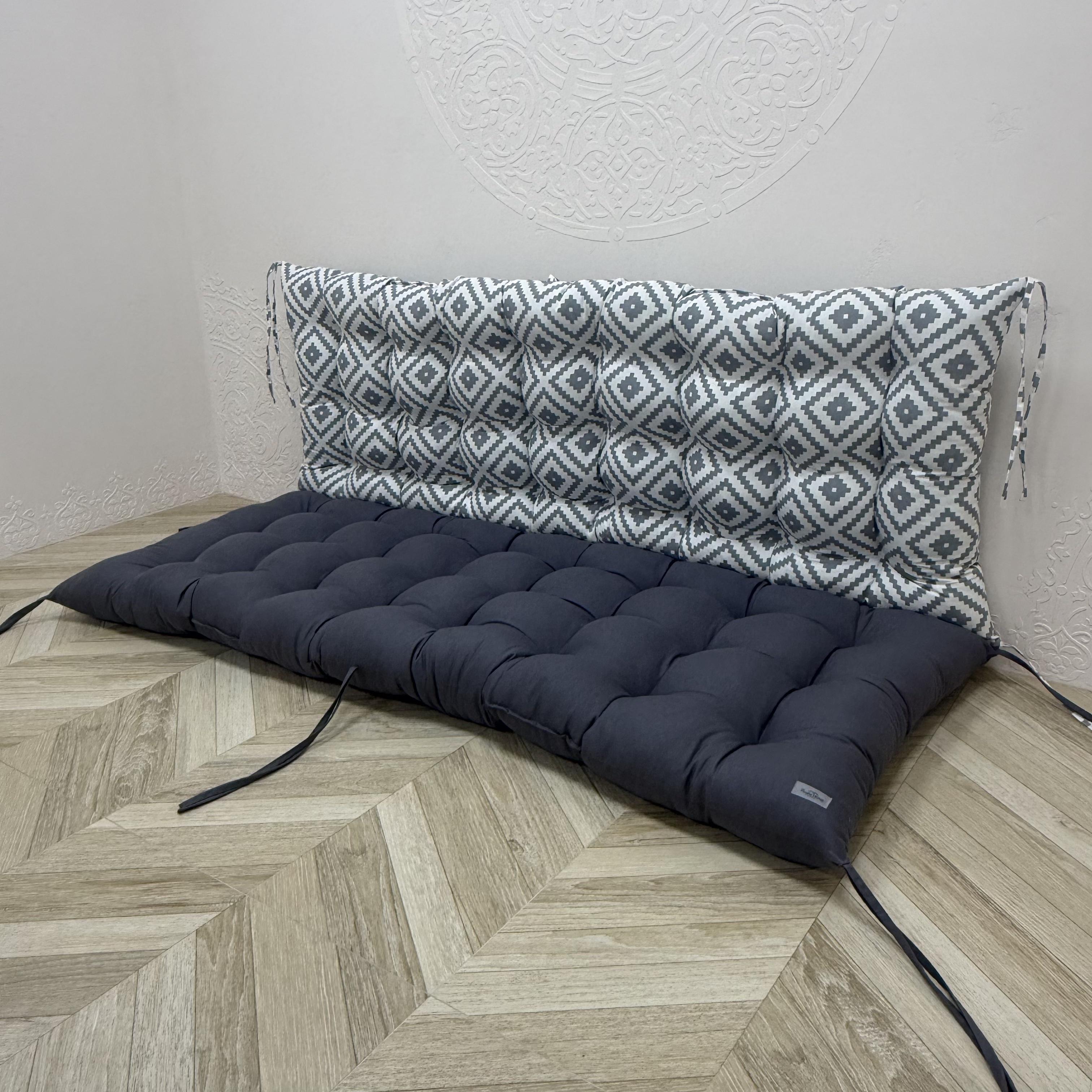 Подушка Comfort Home Facets на поддоны/качели/каркасы/садовая мебель комбинированная 100х50х50 см