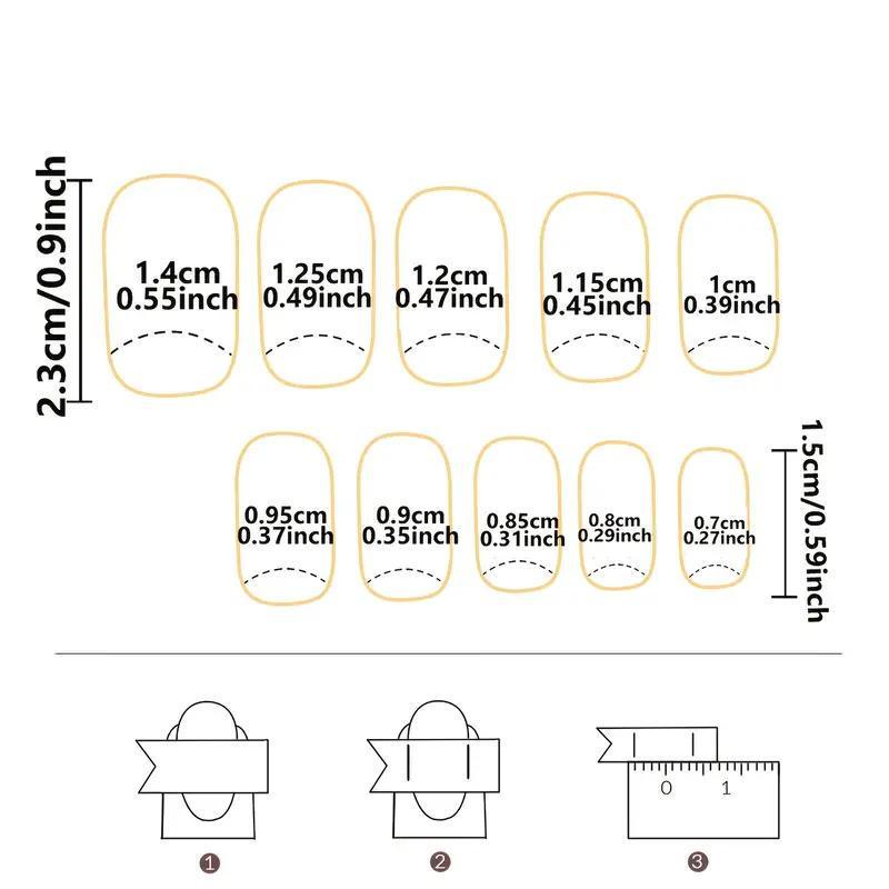 Накладные ногти с сердцем квадрат средней длины с клеевыми пластинами 24 шт. Алый (2789190676) - фото 10