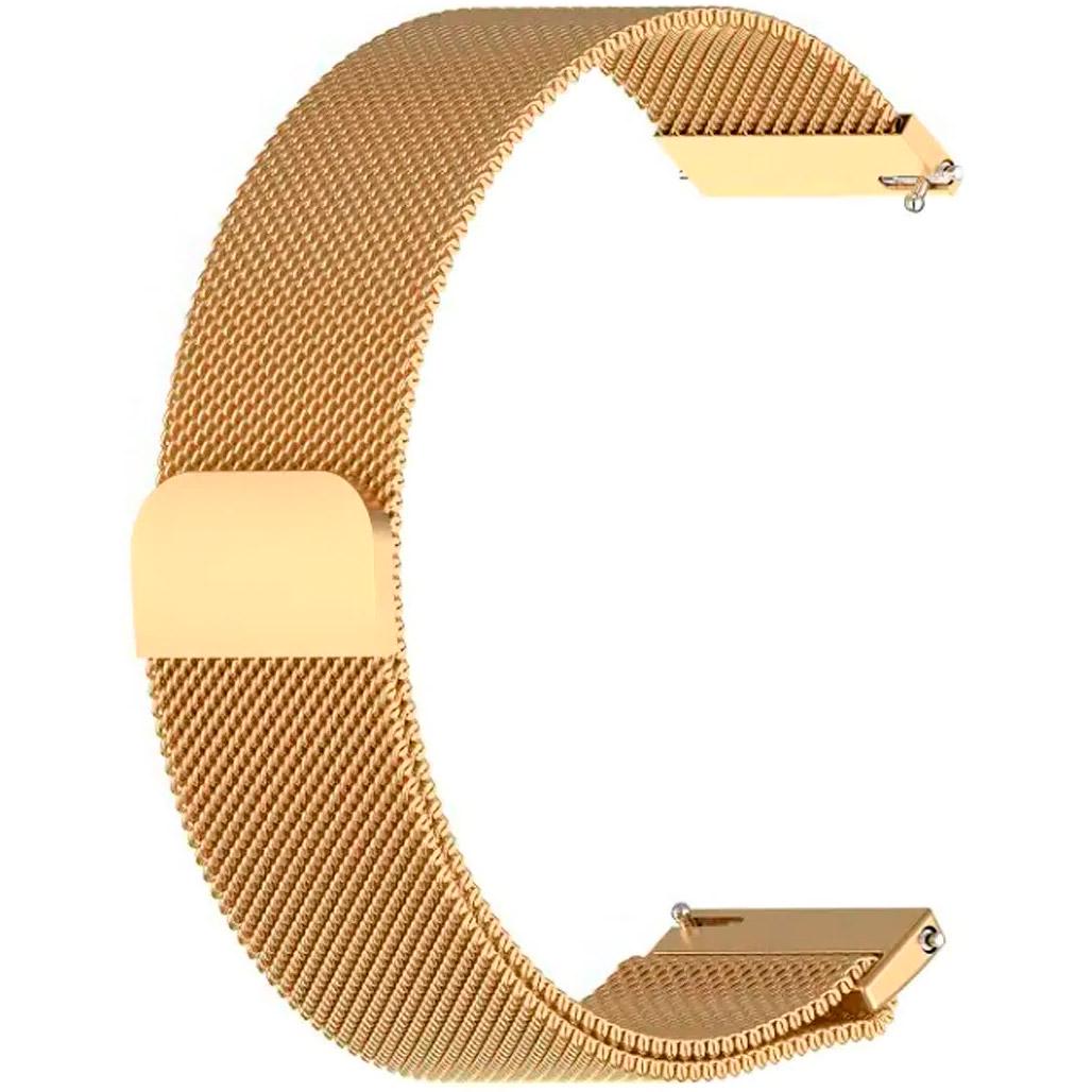 Ремінець універсальний для смарт-годинників DK Metal Milanesse Loop Magnetic Band 22 мм Gold
