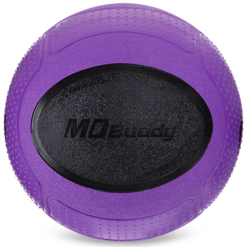 М'яч медичний медбол Zelart Medicine Ball FI-2620-1 1кг Фіолетовий / Чорний (DR003459) - фото 2