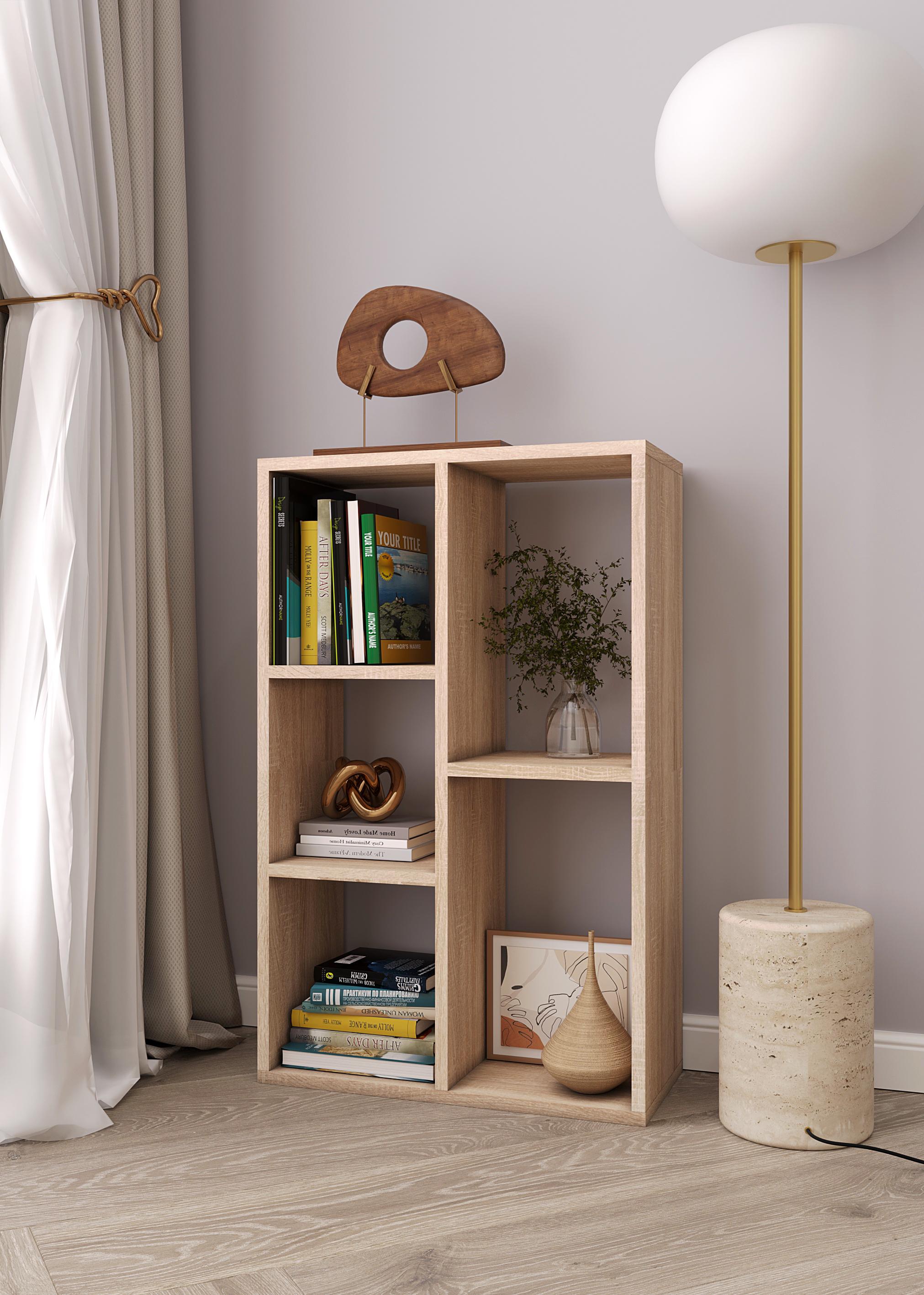 Стеллаж P-35 496x806x230 мм Дуб сонома - фото 1 Стеллаж P-35 496x806x230 мм Дуб сонома - фото 1