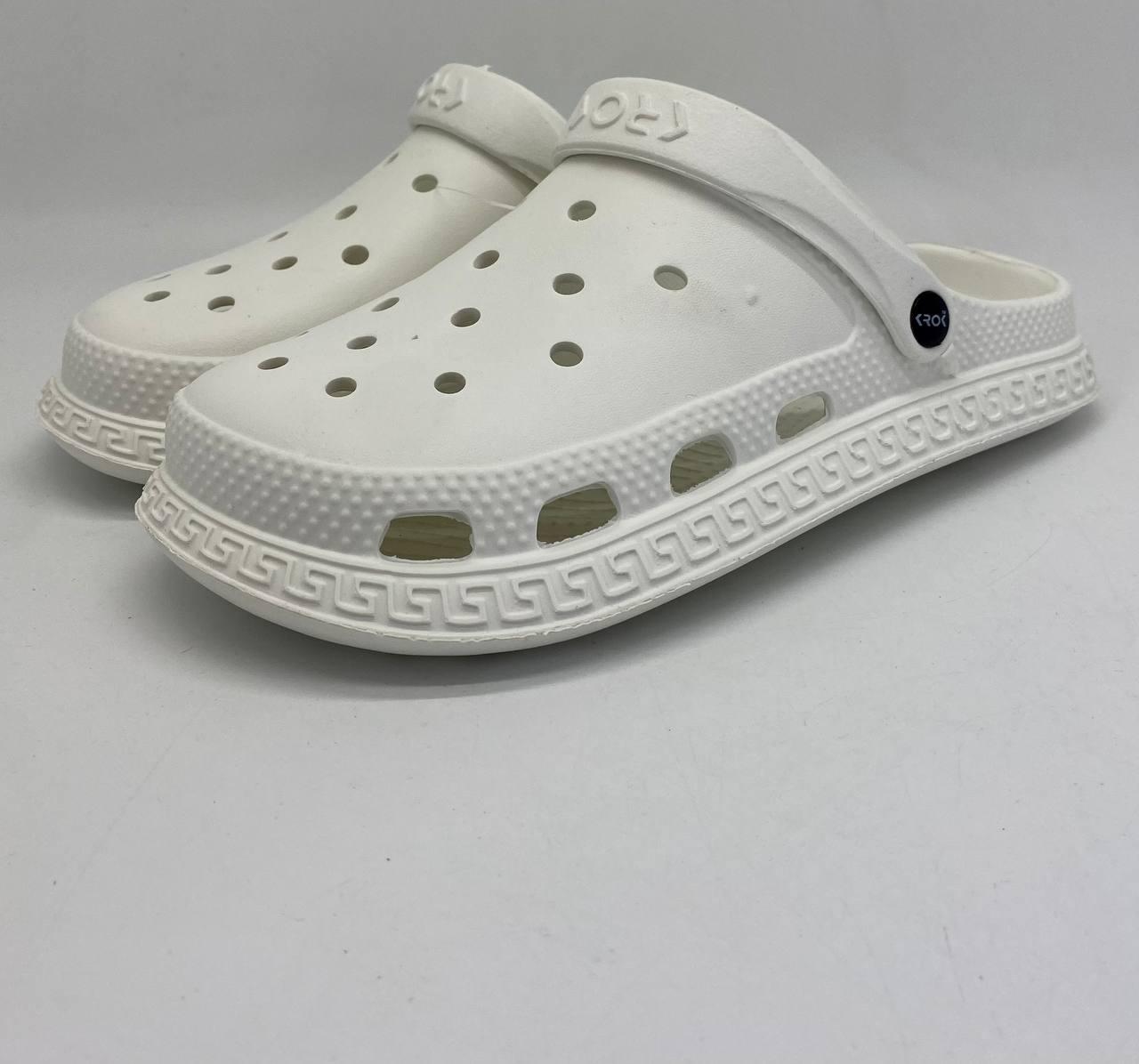 Кроксы женские Crocs с ремешком на пятке Белый (11077164)