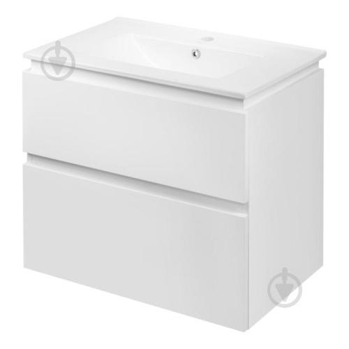 Тумба подвесная с умывальником Qtap Albatross QT0172TP700D3070CW