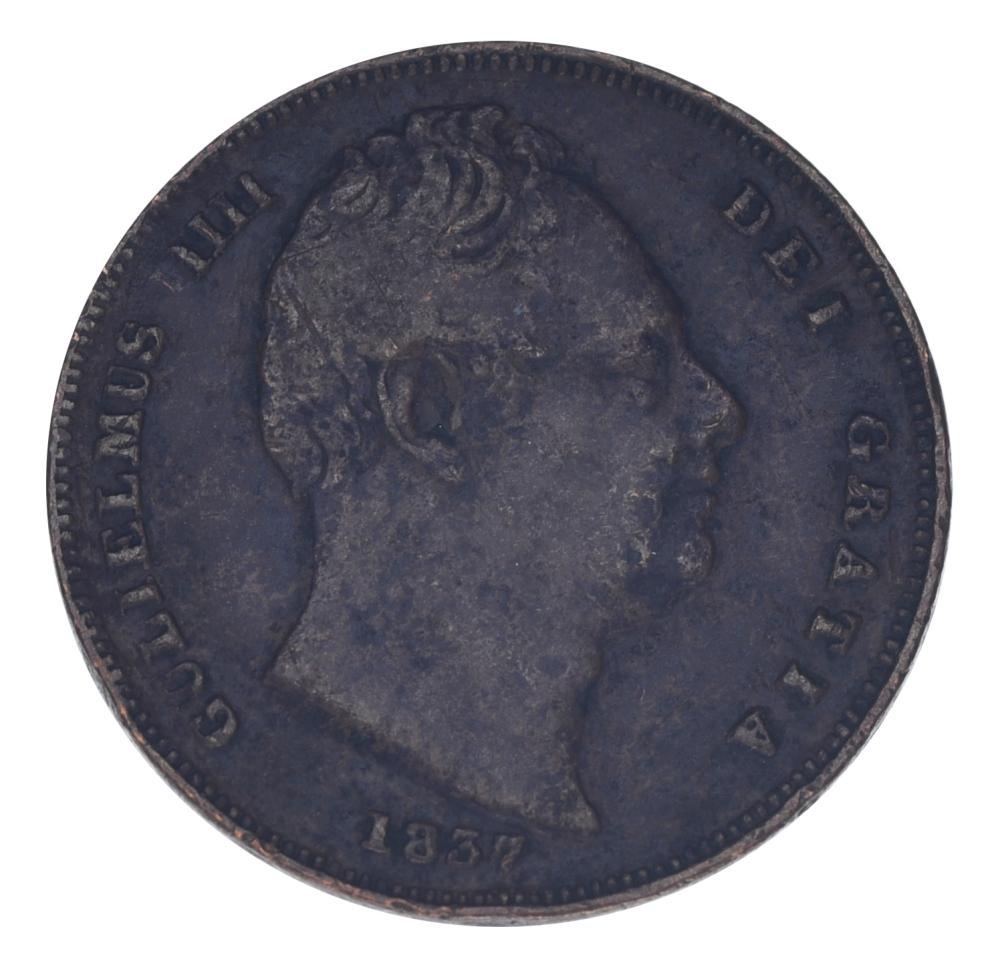Коллекционная монета Великобритания 1 фартинг 1837 F-VF (М24413)