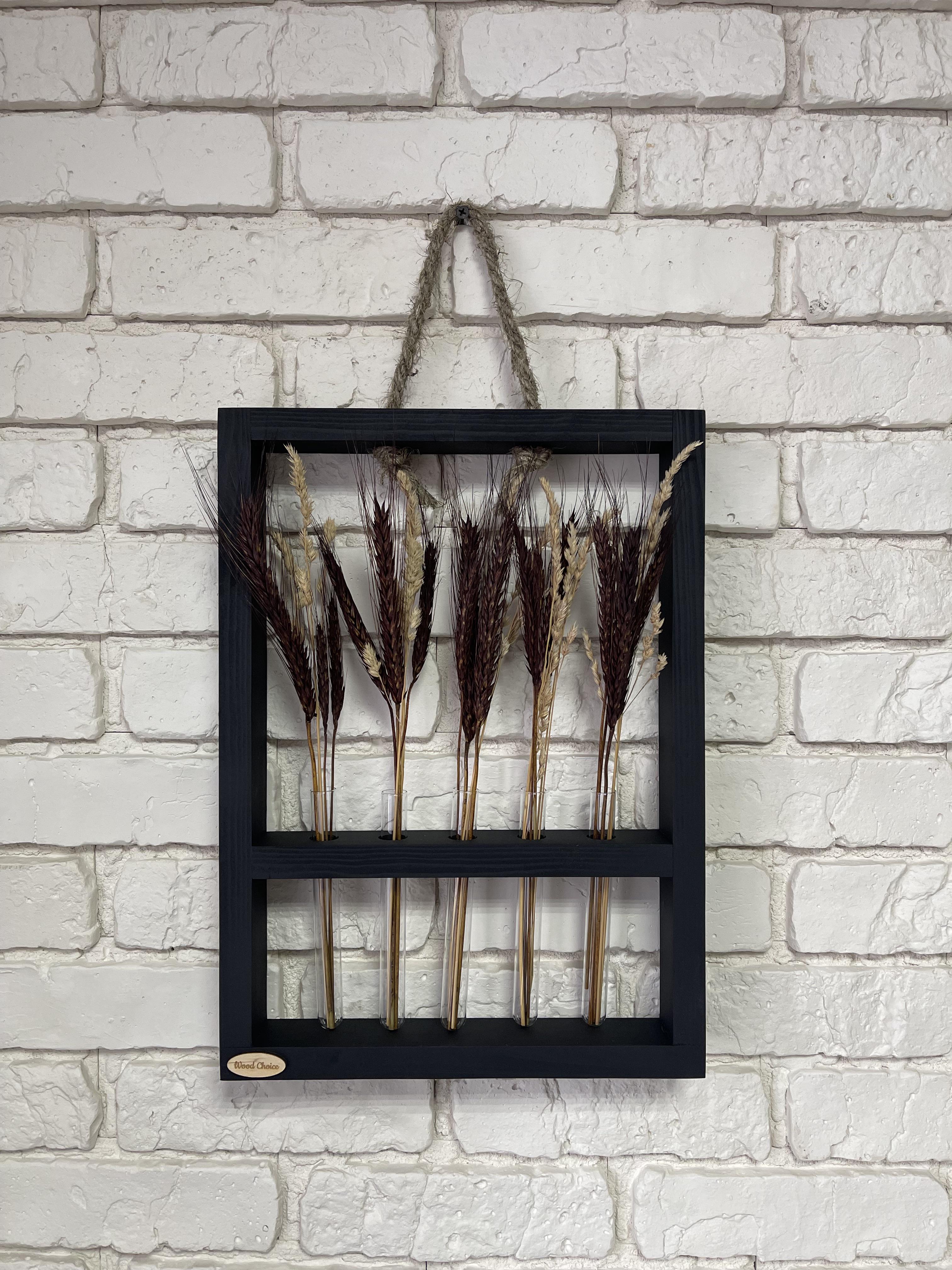 Подставка с колбами для цветов 29х40 5 шт. Черный - фото 1 Подставка с колбами для цветов 29х40 5 шт. Черный - фото 1