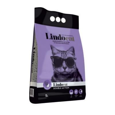 Наполнитель бентонитовый Lindocat для кошачьего туалета с ароматом лаванды и арганового масла 5 л Наполнитель бентонитовый Lindocat для кошачьего туалета с ароматом лаванды и арганового масла 5 л